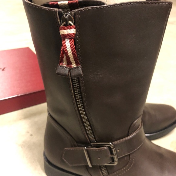 Bally leather biker boots - Picture 4 of 14